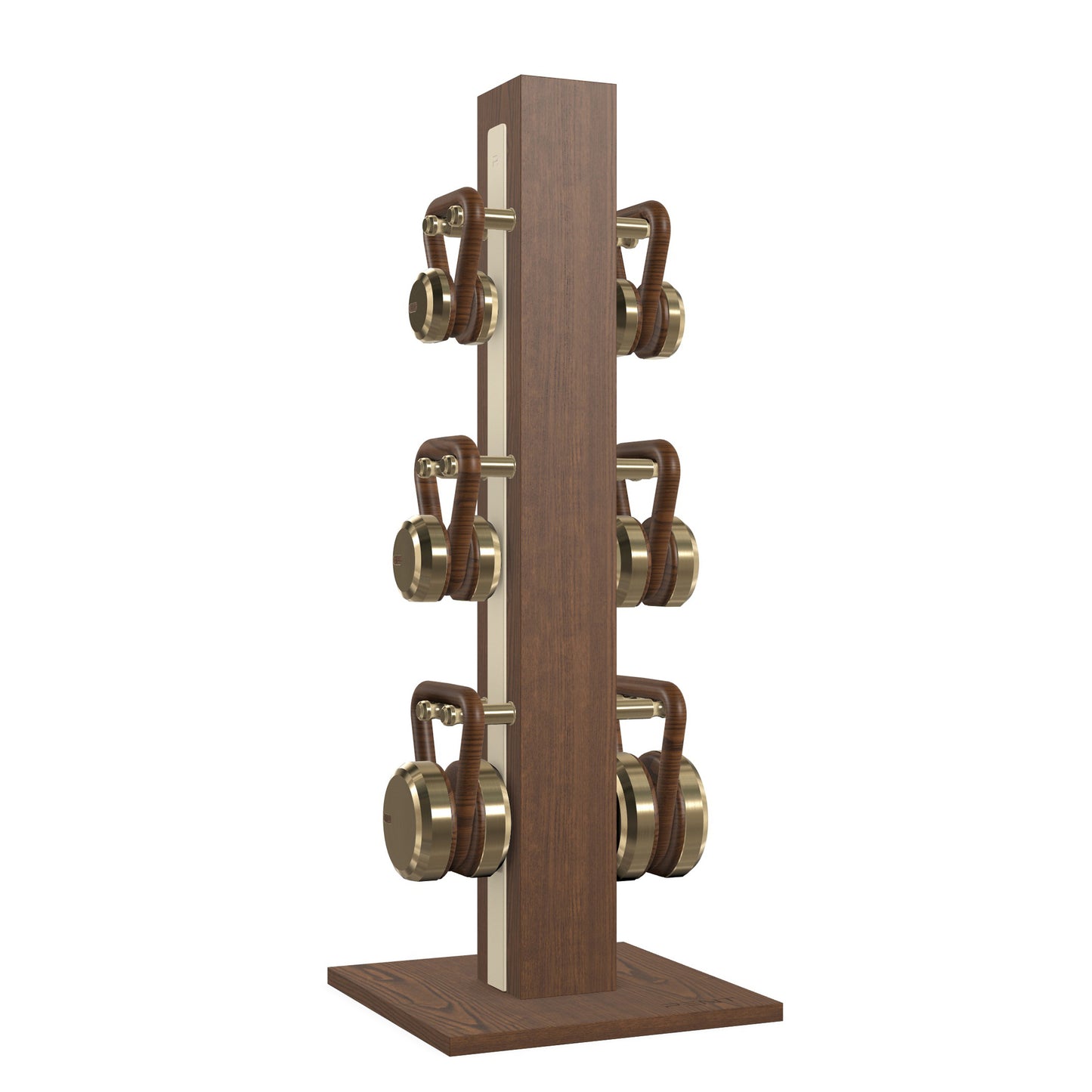 PENT. LOVA Set - In Gold - Kettlebells on a Vertical Stand