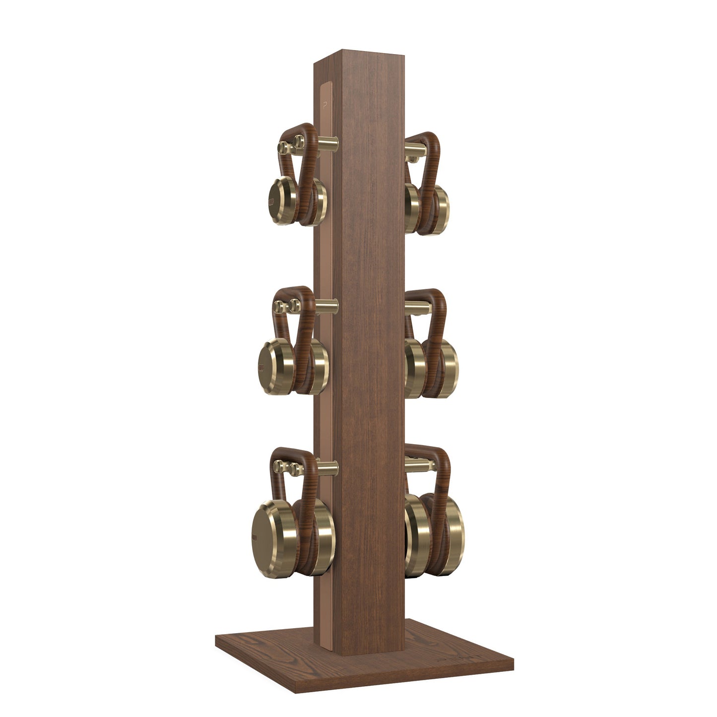 PENT. LOVA Set - In Gold - Kettlebells on a Vertical Stand