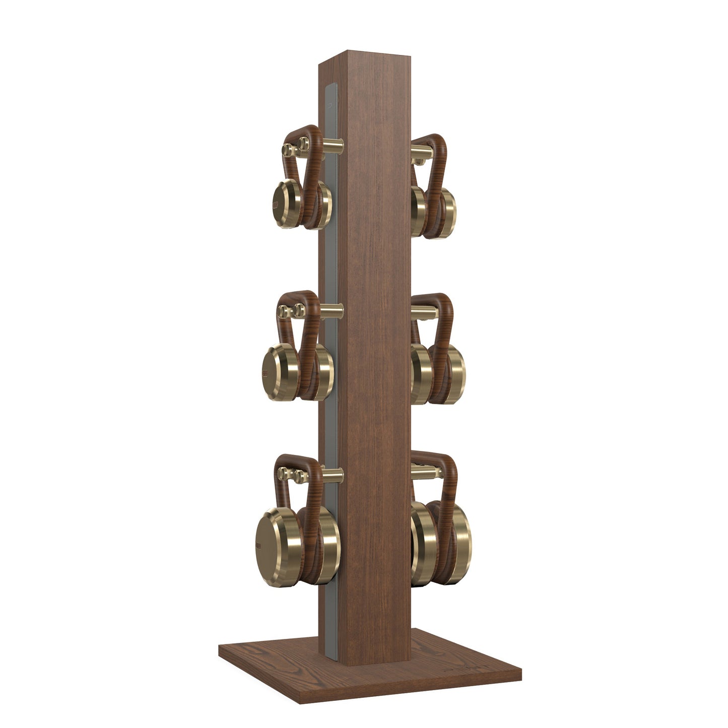 PENT. LOVA Set - In Gold - Kettlebells on a Vertical Stand