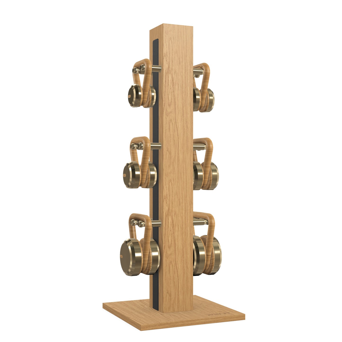 PENT. LOVA Set - In Gold - Kettlebells on a Vertical Stand