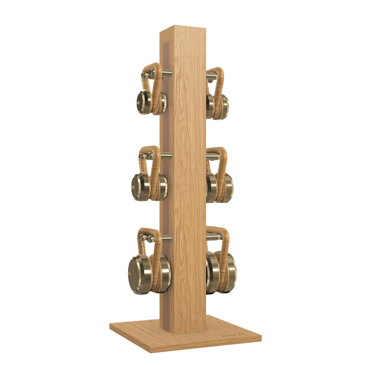 PENT. LOVA Set - In Gold - Kettlebells on a Vertical Stand