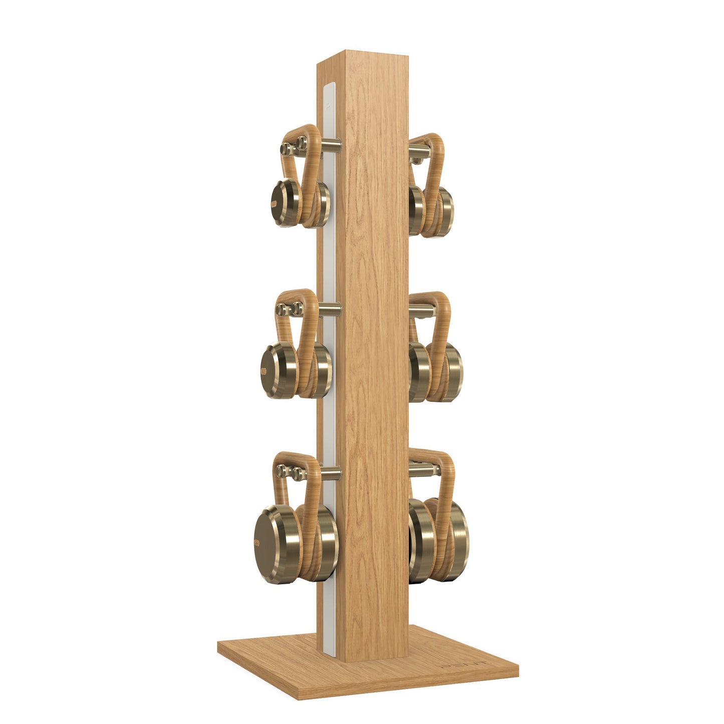 PENT. LOVA Set - In Gold - Kettlebells on a Vertical Stand