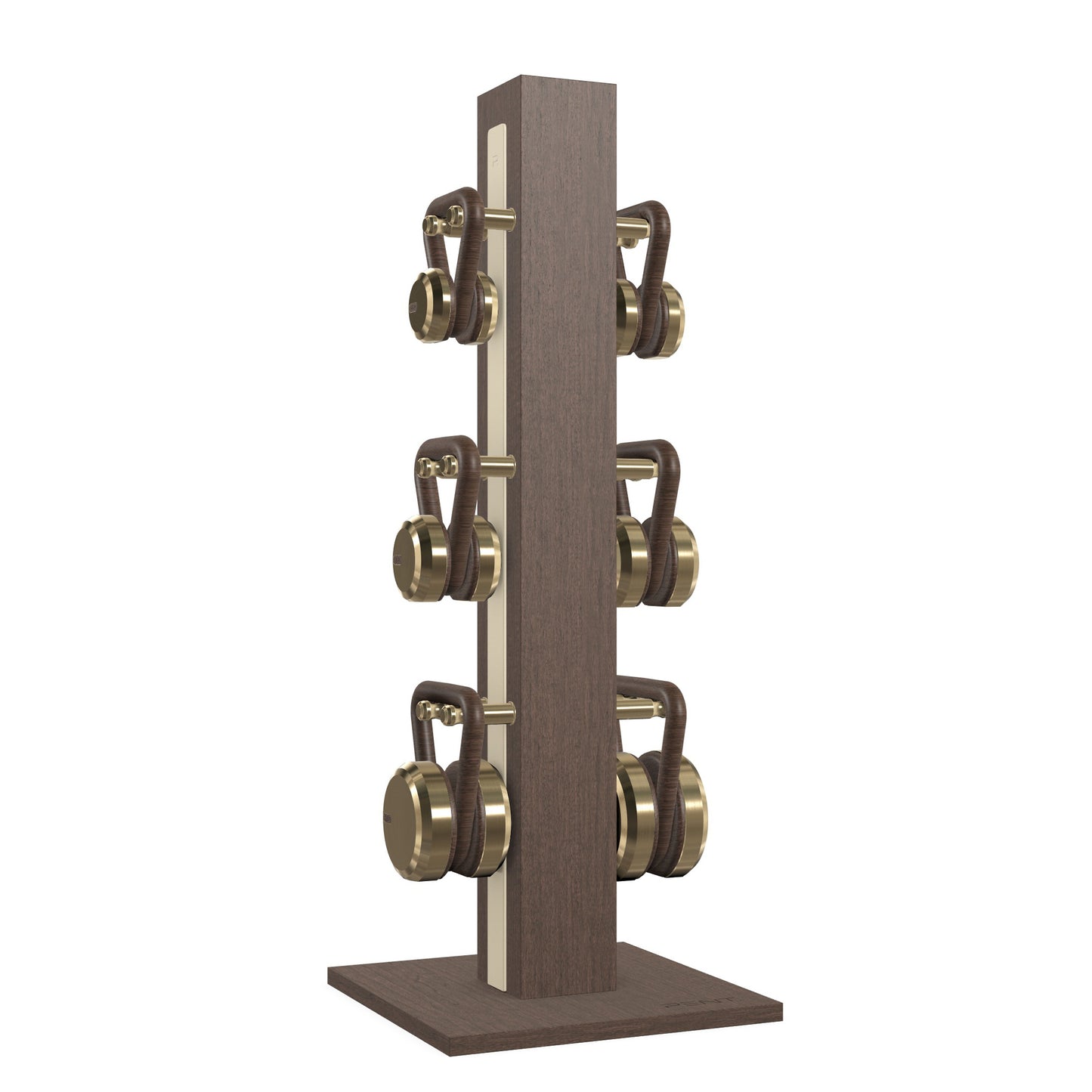 PENT. LOVA Set - In Gold - Kettlebells on a Vertical Stand