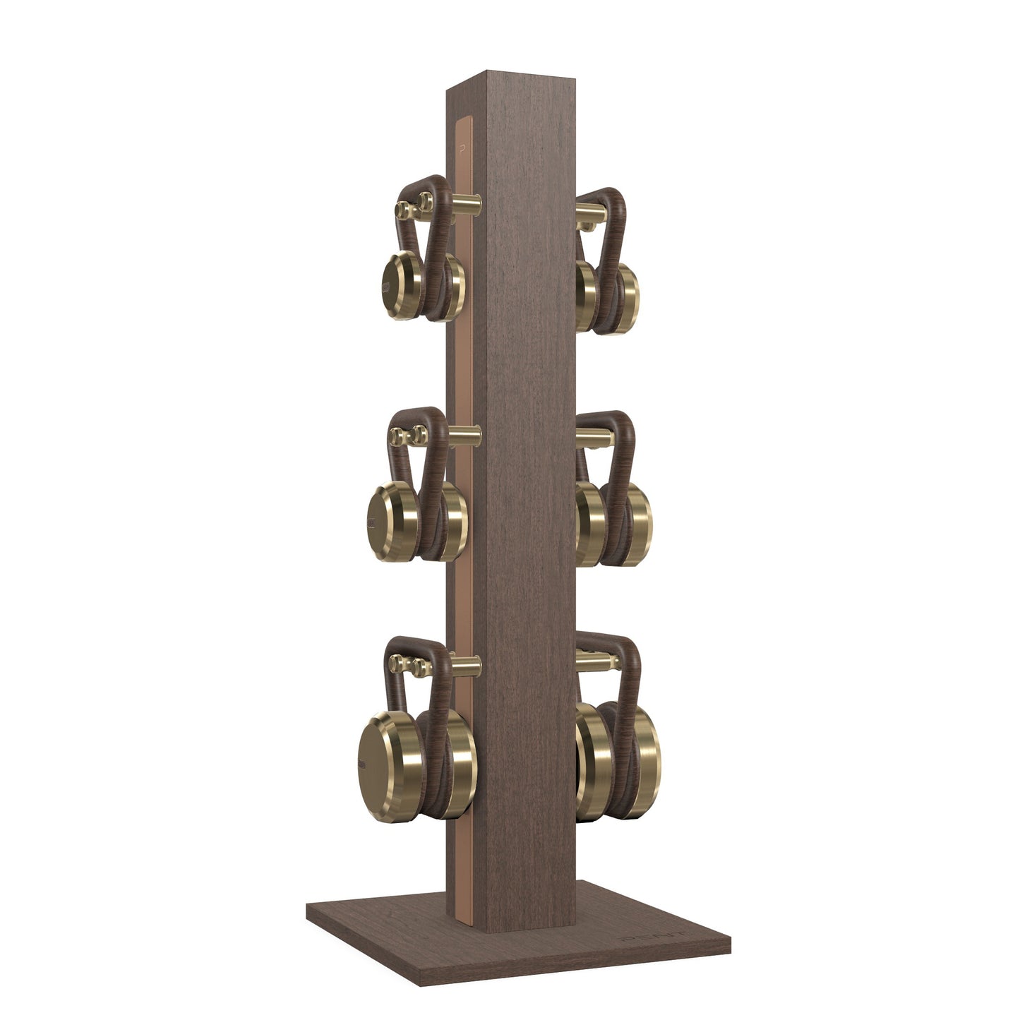PENT. LOVA Set - In Gold - Kettlebells on a Vertical Stand