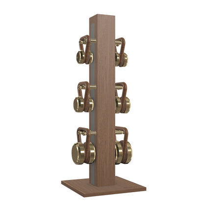 PENT. LOVA Set - In Gold - Kettlebells on a Vertical Stand
