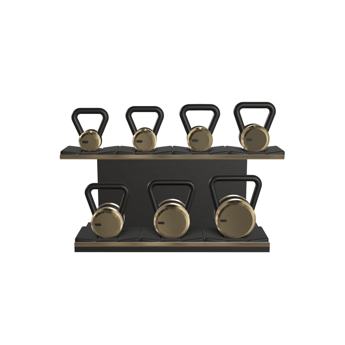 PENT. LOVA Set - In Gold - Kettlebells on a Horizontal Stand