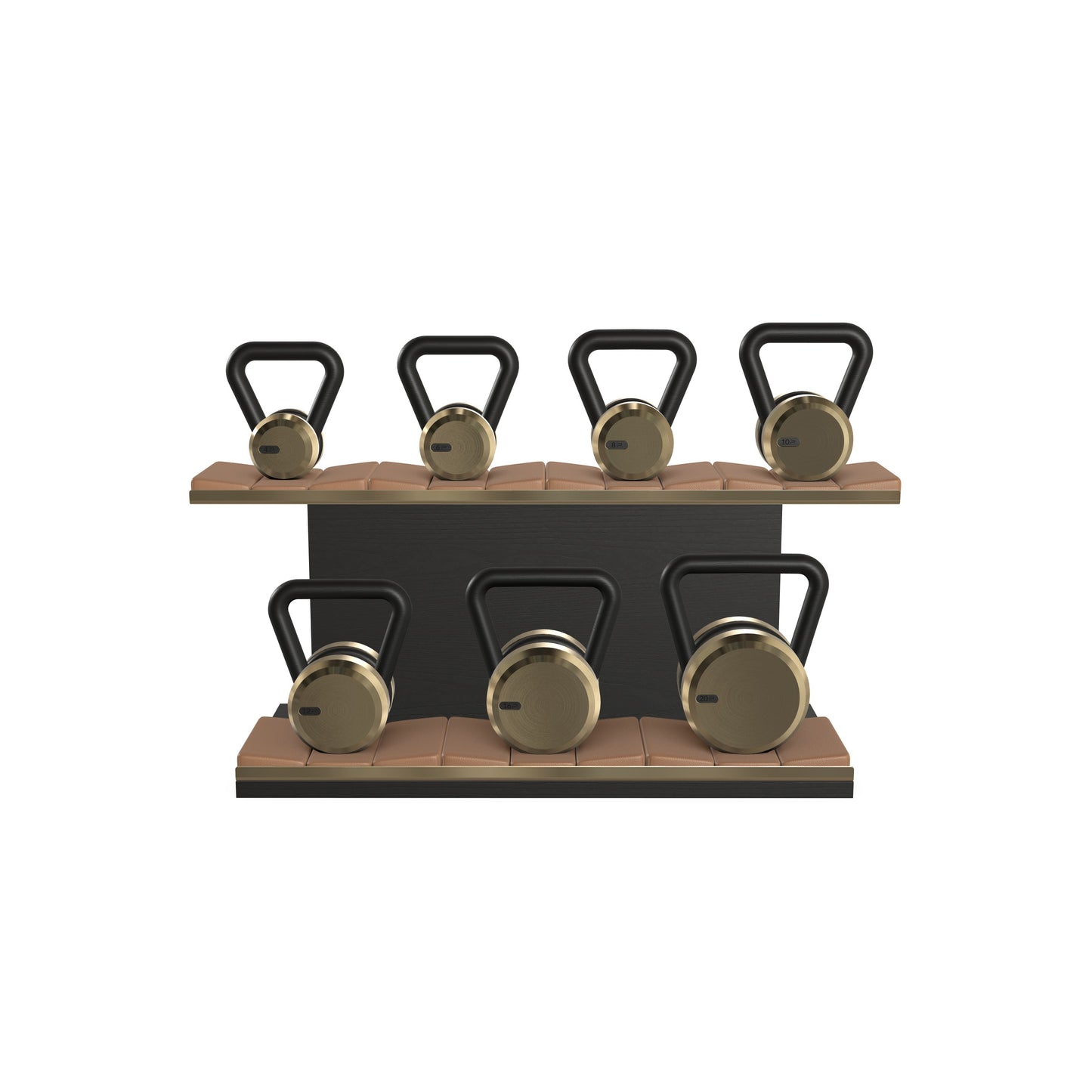 PENT. LOVA Set - In Gold - Kettlebells on a Horizontal Stand