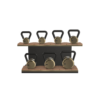 PENT. LOVA Set - In Gold - Kettlebells on a Horizontal Stand