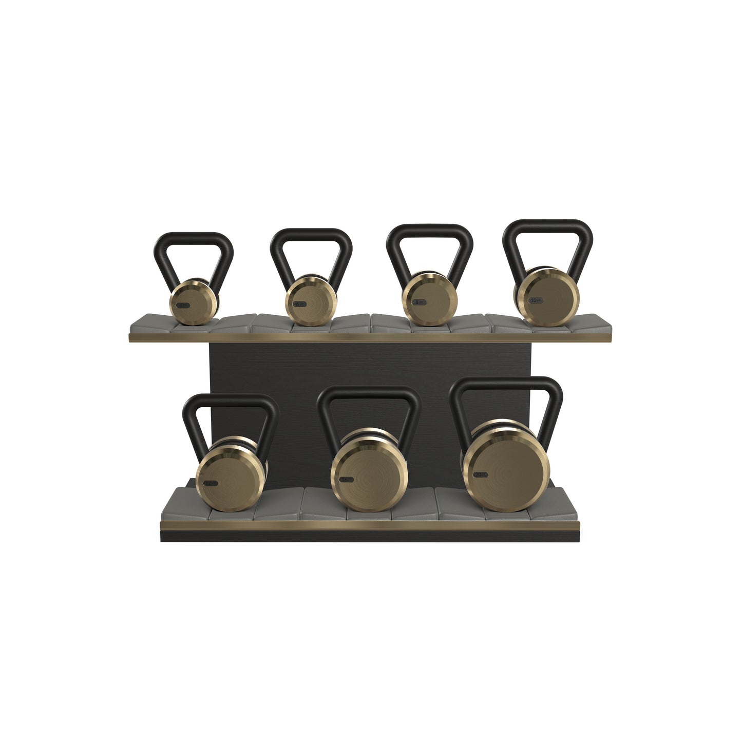 PENT. LOVA Set - In Gold - Kettlebells on a Horizontal Stand