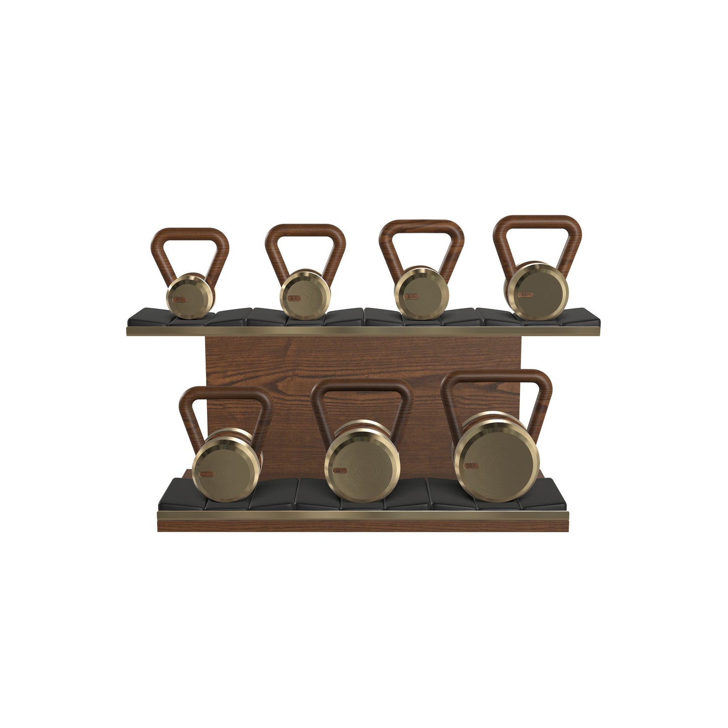 PENT. LOVA Set - In Gold - Kettlebells on a Horizontal Stand