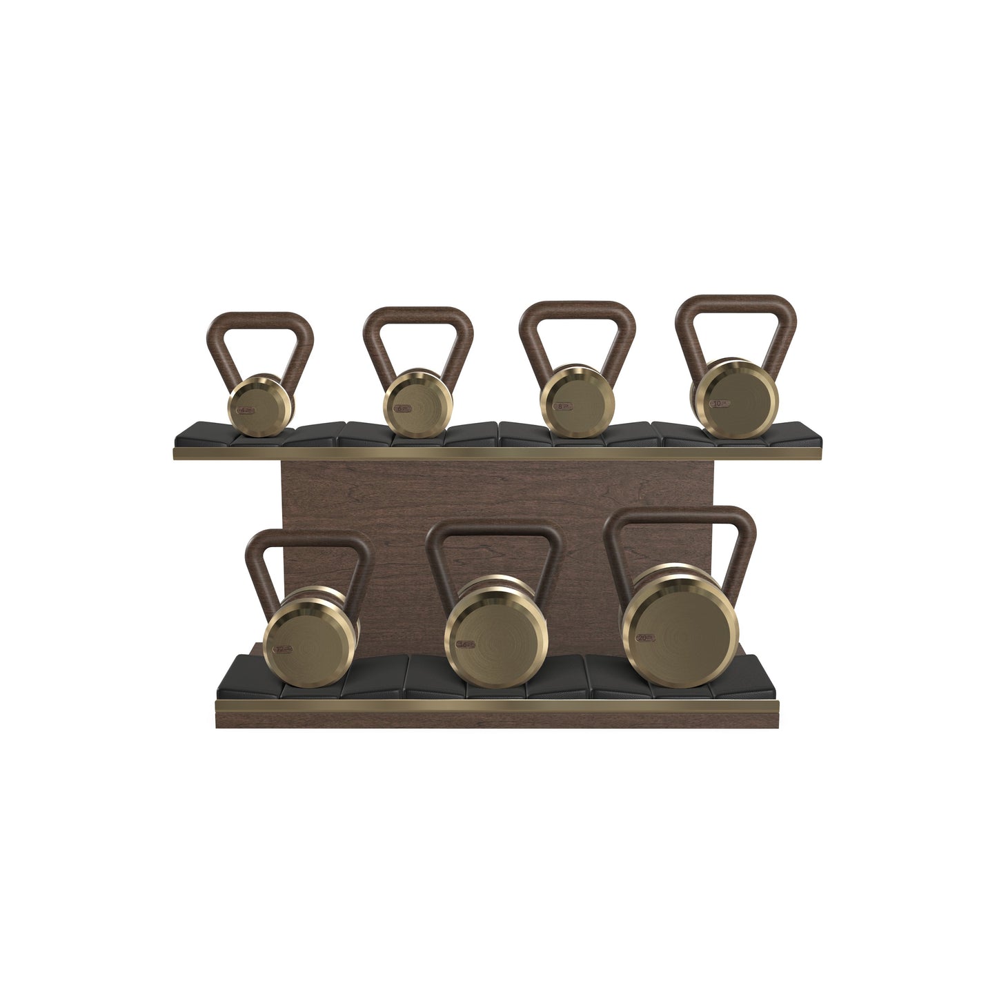 PENT. LOVA Set - In Gold - Kettlebells on a Horizontal Stand
