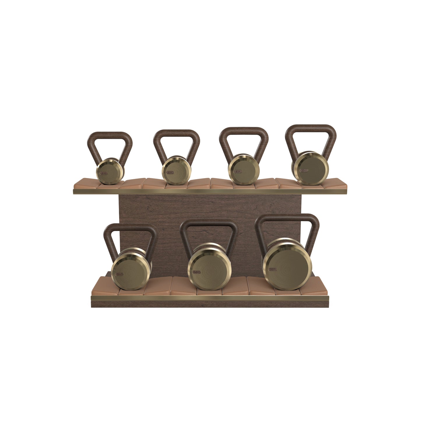 PENT. LOVA Set - In Gold - Kettlebells on a Horizontal Stand
