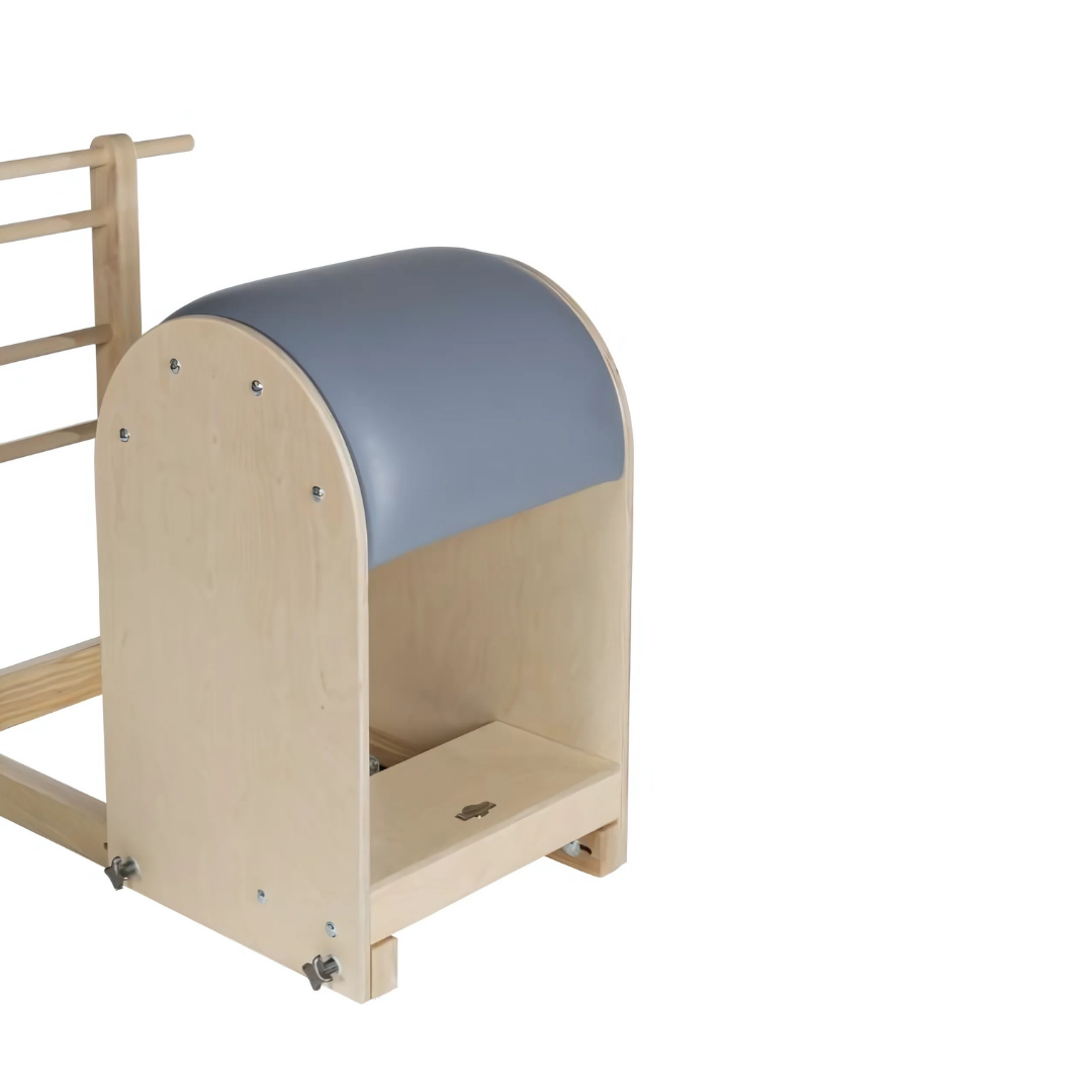 Close-up of ash and birch wood frame with smooth natural finish.