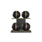 PENT. MOXA Light - in Gold - Set of 4 Medicine Balls on Horizontal Wooden Stand - 4, 8, 12, 16 KG