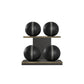 PENT. MOXA Light - in Gold - Set of 4 Medicine Balls on Horizontal Wooden Stand - 4, 8, 12, 16 KG