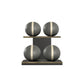 PENT. MOXA Light - in Gold - Set of 4 Medicine Balls on Horizontal Wooden Stand - 4, 8, 12, 16 KG