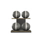 PENT. MOXA Light - in Gold - Set of 4 Medicine Balls on Horizontal Wooden Stand - 4, 8, 12, 16 KG