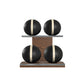 PENT. MOXA Light - Set of 4 Medicine Balls on Horizontal Wooden Stand - 4, 8, 12, 16 KG