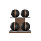 PENT. MOXA Light - Set of 4 Medicine Balls on Horizontal Wooden Stand - 4, 8, 12, 16 KG