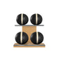 PENT. MOXA Light - Set of 4 Medicine Balls on Horizontal Wooden Stand - 4, 8, 12, 16 KG