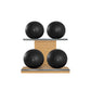 PENT. MOXA Light - Set of 4 Medicine Balls on Horizontal Wooden Stand - 4, 8, 12, 16 KG