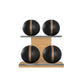 PENT. MOXA Light - Set of 4 Medicine Balls on Horizontal Wooden Stand - 4, 8, 12, 16 KG