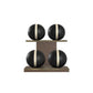 PENT. MOXA Light - in Gold - Set of 4 Medicine Balls on Horizontal Wooden Stand - 4, 8, 12, 16 KG