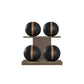 PENT. MOXA Light - in Gold - Set of 4 Medicine Balls on Horizontal Wooden Stand - 4, 8, 12, 16 KG