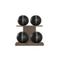 PENT. MOXA Light - in Gold - Set of 4 Medicine Balls on Horizontal Wooden Stand - 4, 8, 12, 16 KG