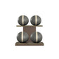 PENT. MOXA Light - in Gold - Set of 4 Medicine Balls on Horizontal Wooden Stand - 4, 8, 12, 16 KG