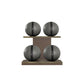 PENT. MOXA Light - in Gold - Set of 4 Medicine Balls on Horizontal Wooden Stand - 4, 8, 12, 16 KG
