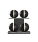 MOXA Power - Set of Handcrafted Weighted Balls on Horizontal Wooden Stand