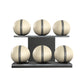 MOXA Set - Ultimate Set of Handcrafted Weighted Balls on Horizontal Wooden Stand