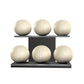 MOXA Set - Ultimate Set of Handcrafted Weighted Balls on Horizontal Wooden Stand