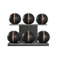 MOXA Set - Ultimate Set of Handcrafted Weighted Balls on Horizontal Wooden Stand