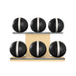 MOXA Set - Ultimate Set of Handcrafted Weighted Balls on Horizontal Wooden Stand