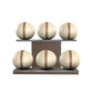 MOXA Set - Ultimate Set of Handcrafted Weighted Balls on Horizontal Wooden Stand