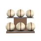 MOXA Set - Ultimate Set of Handcrafted Weighted Balls on Horizontal Wooden Stand