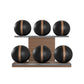 MOXA Set - Ultimate Set of Handcrafted Weighted Balls on Horizontal Wooden Stand