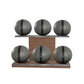 MOXA Set - Ultimate Set of Handcrafted Weighted Balls on Horizontal Wooden Stand