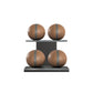 MOXA Light - Set of Handcrafted Weighted Balls on Horizontal Wooden Stand