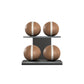 MOXA Light - Set of Handcrafted Weighted Balls on Horizontal Wooden Stand