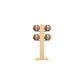 Luxury fitness equipment,  4 leather medicine ball on vertical wooden stand, handcrafted with premium Italian brown leather and natural ash wood. PENT. MOXA Set