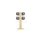 Luxury fitness equipment,  4 leather medicine ball on vertical wooden stand, handcrafted with premium Italian grey leather and natural ash wood. PENT. MOXA Set