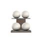 MOXA Light - Set of Handcrafted Weighted Balls on Horizontal Wooden Stand