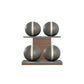 MOXA Light - Set of Handcrafted Weighted Balls on Horizontal Wooden Stand