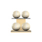 MOXA Light - Set of Handcrafted Weighted Balls on Horizontal Wooden Stand