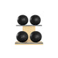 MOXA Light - Set of Handcrafted Weighted Balls on Horizontal Wooden Stand