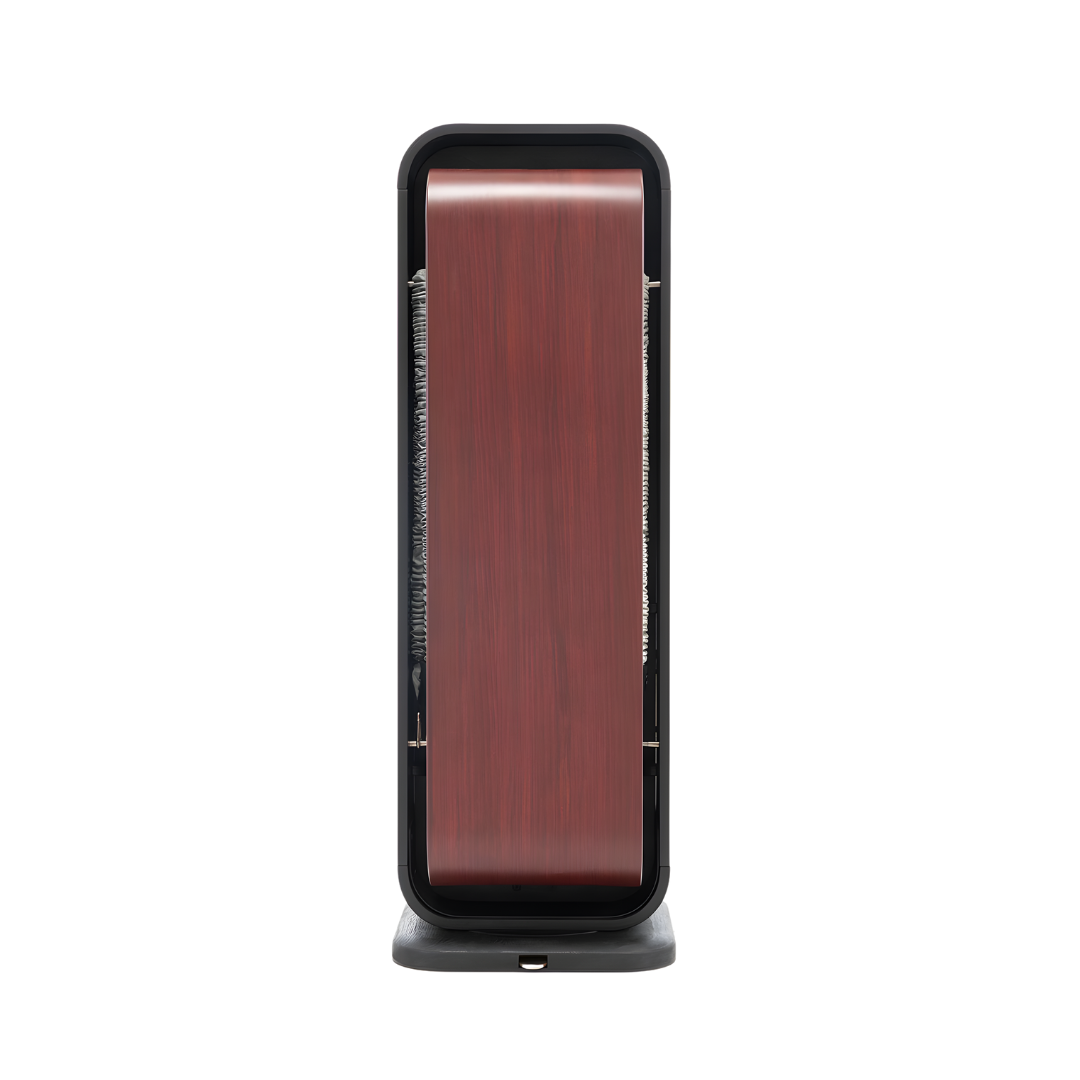 NOHRD StepTower in club wood finish showcasing its compact vertical design.