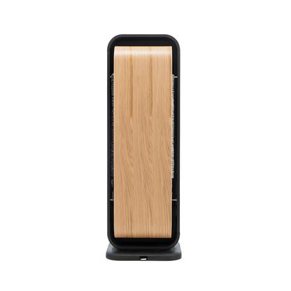 NOHRD StepTower in oak wood finish showcasing its compact vertical design.